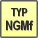 Piktogram - Typ: NGMf